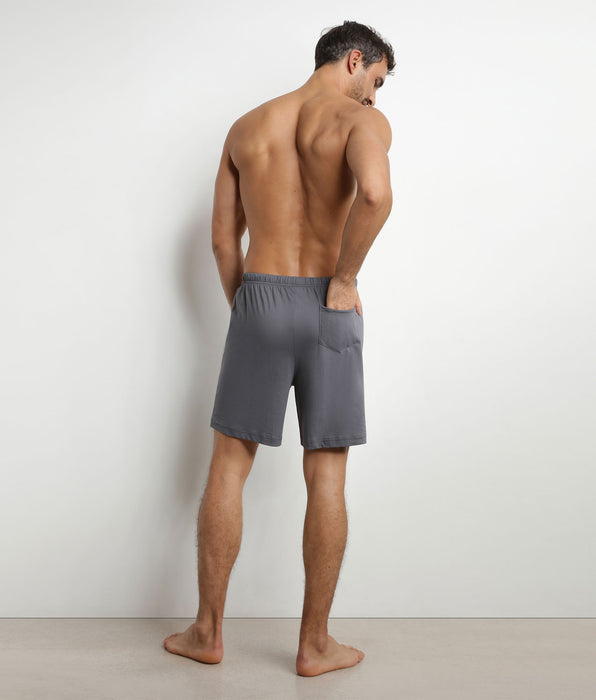DIM Men's pyjama shorts in dark grey jersey by Dim Nightwear