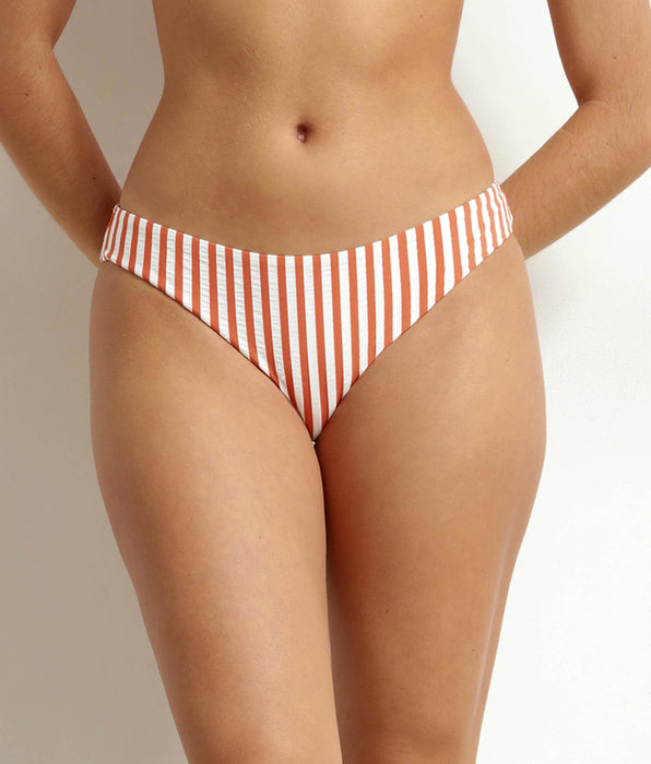 DIM Women's midi swimsuit bottoms Orange striped Dim Swimwear