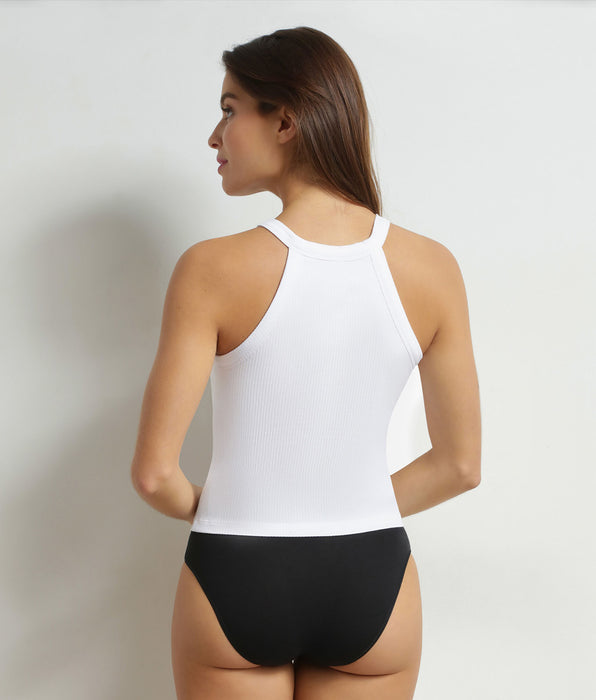 DIM Women's American collar top with built-in bra White Dim Summer
