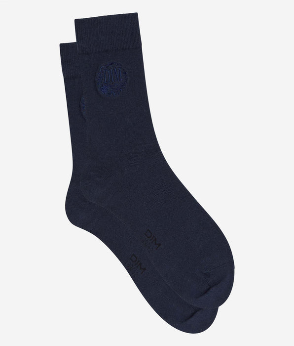 DIM Men’s navy blue Fancy Cotton socks