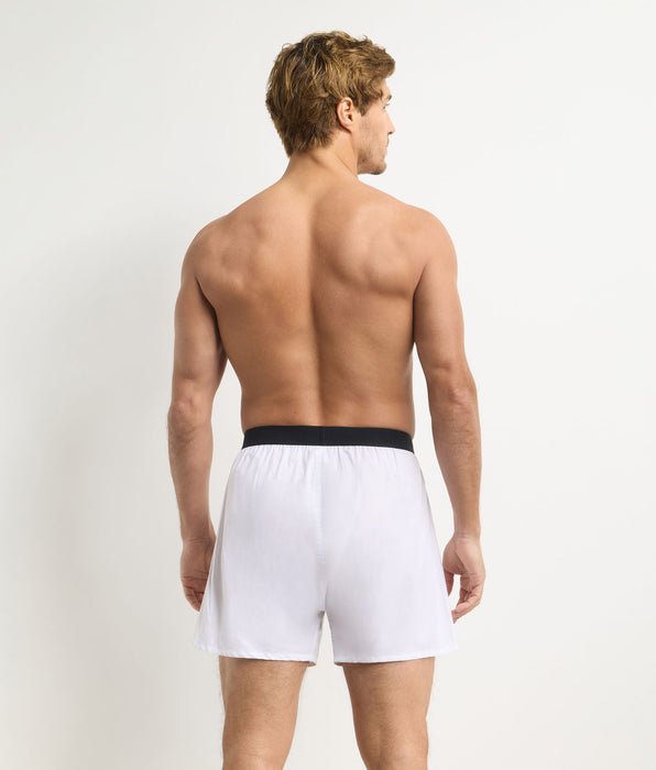 DIM Signature white loose-fit men's boxer shorts