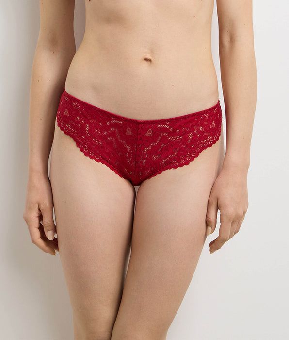 DIM Burning Eclat red high-waisted briefs