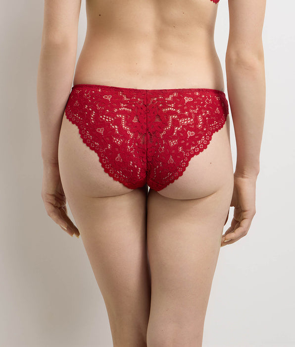 DIM Burning Eclat red high-waisted briefs