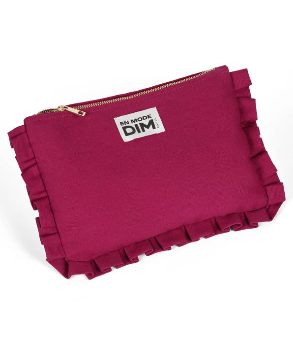 DIM Dim fuchsia clutch bag with zip fastening